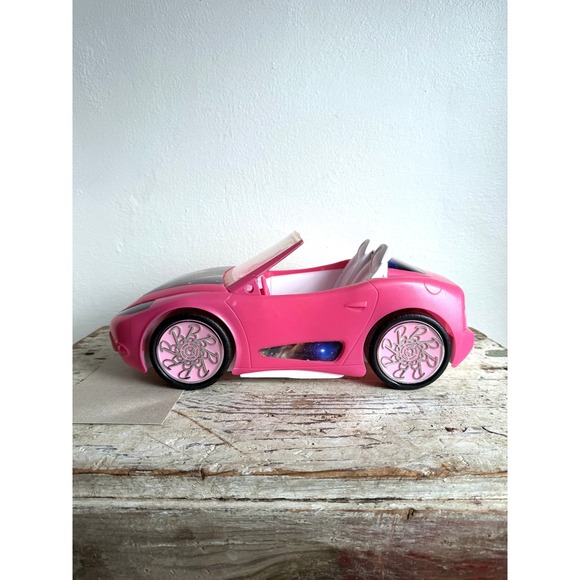 Barbie Glam Pink Galaxy Convertible Toy Car, Used, Custom - Picture 2 of 9